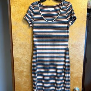 Loft multicolor maxi dress